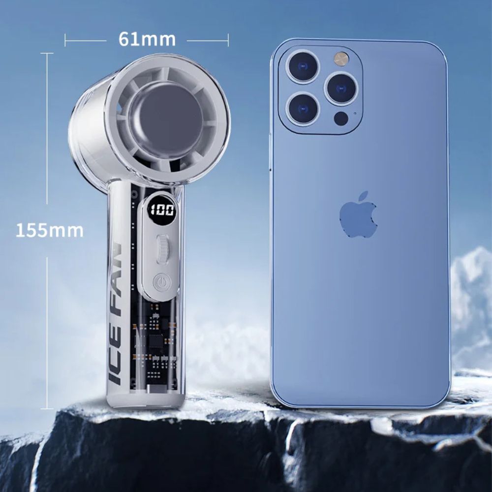 Turbo Cool Rechargeable Portable Hand Held Mini Fan