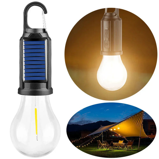 Solar Rechargeable Hooked Camping Light