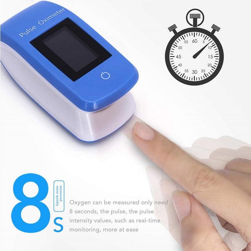 Finger Pulse Oximeter with Blood Pressure Monitoring for Accurate Health Tracking
