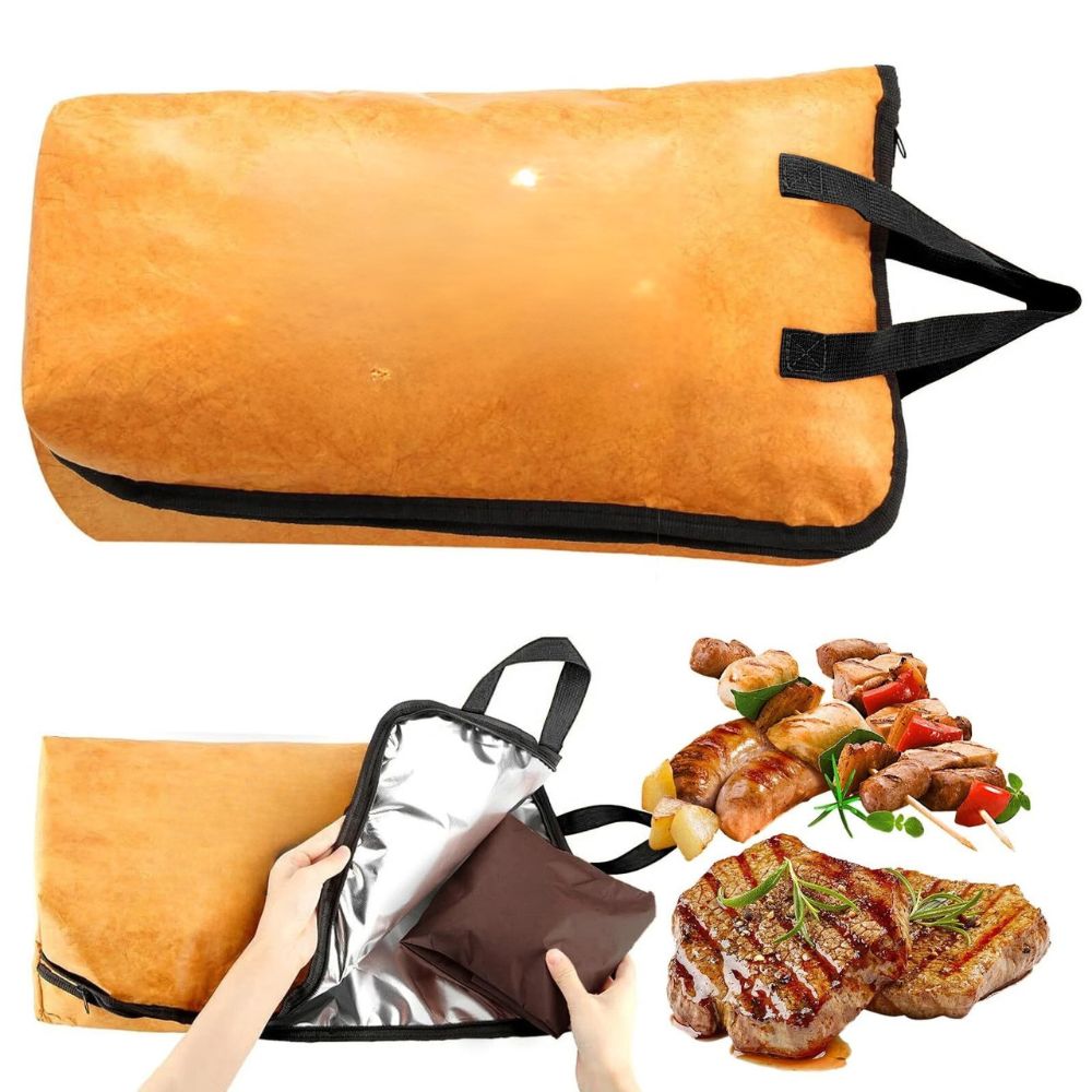 Insulated BBQ Meat Resting Blanket Bag with Handle