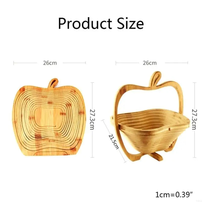 Bamboo Folding Fruit Basket & Cutting Board