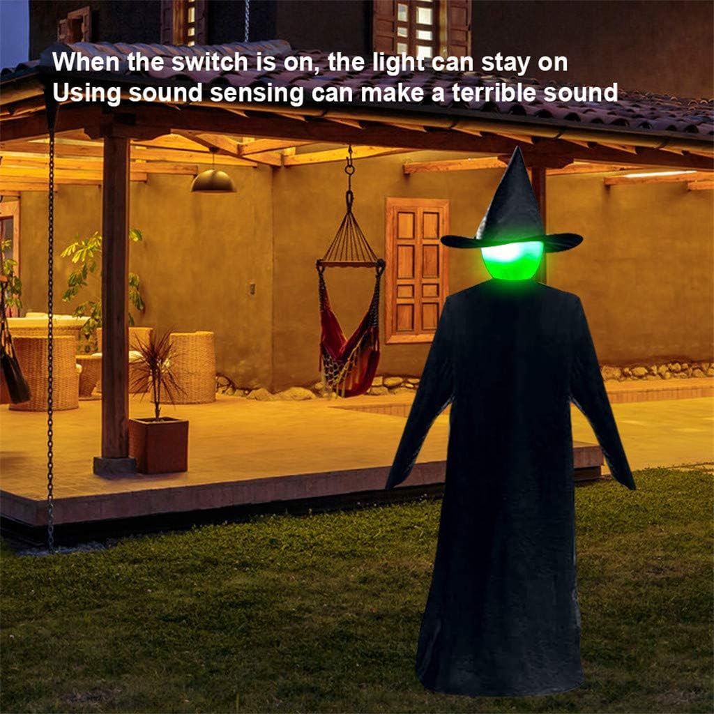 Lighted Halloween Witch Stake - Halloween Witches Decor