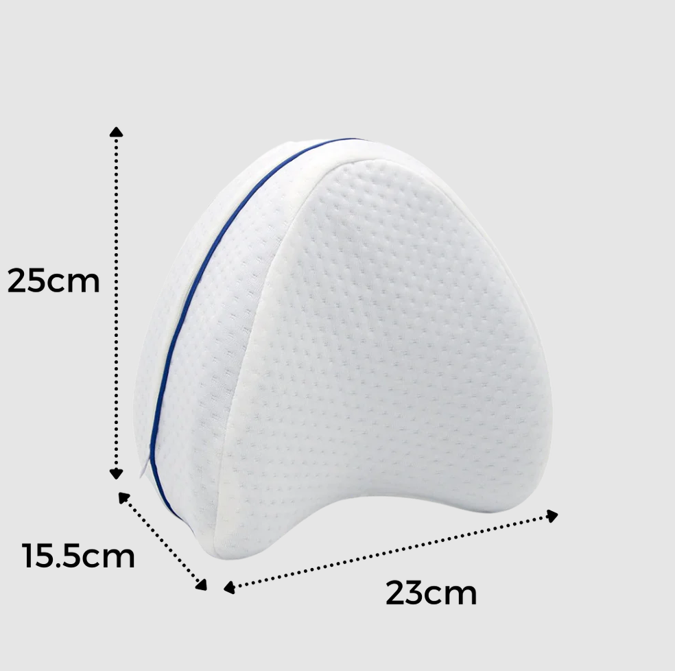 Orthopedic knee and leg pillow with memory foam
