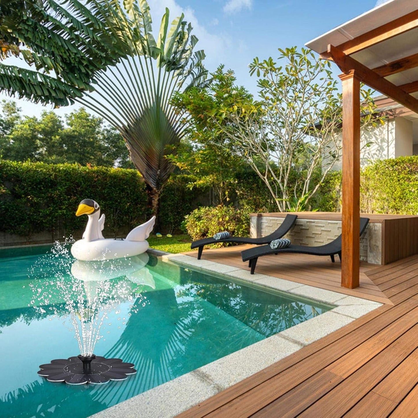Flower-Shaped Water Fountain For Ponds And Pools