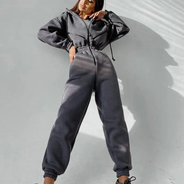 Basic Hooded Jumpsuit