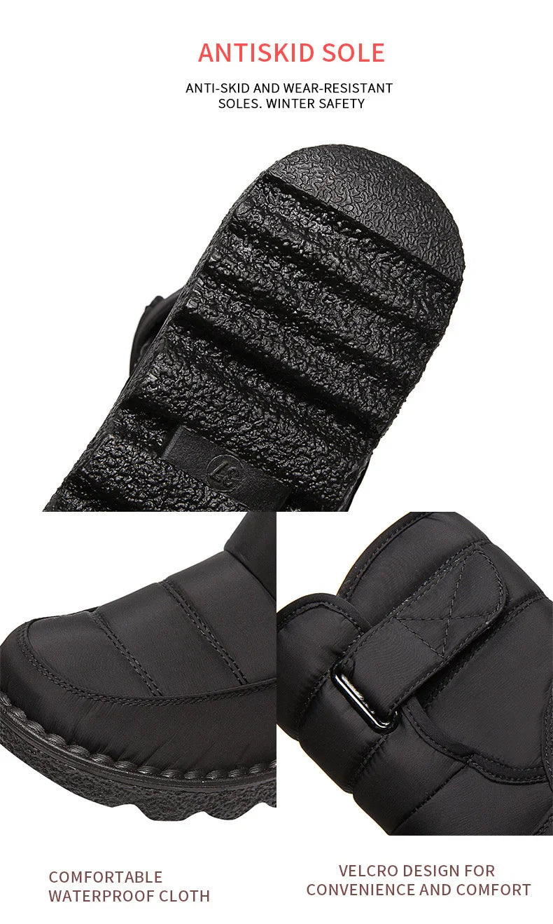 Women's waterproof, non-slip and warm snow boots