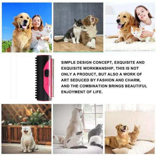 Pet Hair Removal Brush - Deshedding Brush for Dogs & Cats