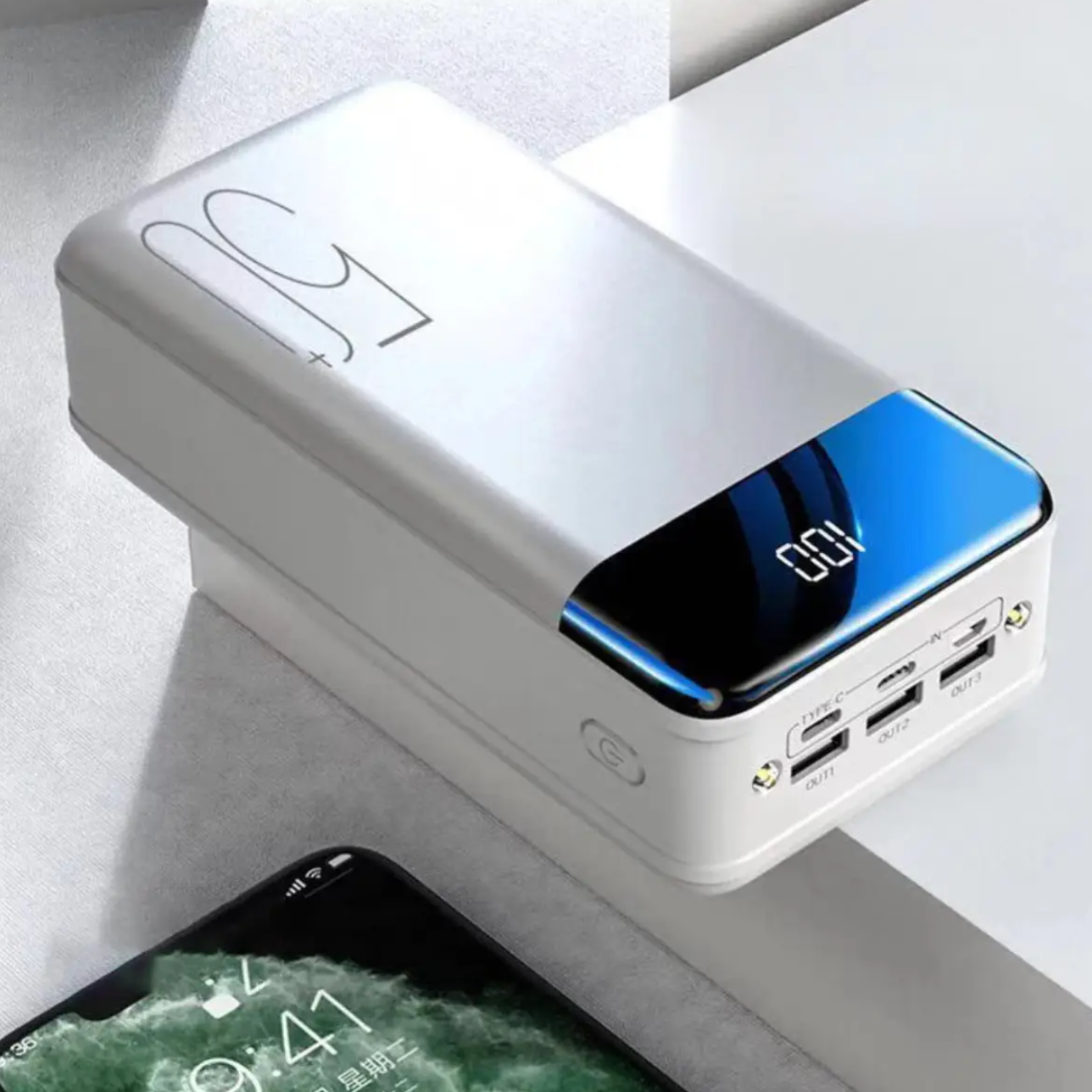 70000mAh Large Capacity Power Bank Mobile Phone Super Fast Charging Mobile Power Tablet Mobile Computer External Power Supply