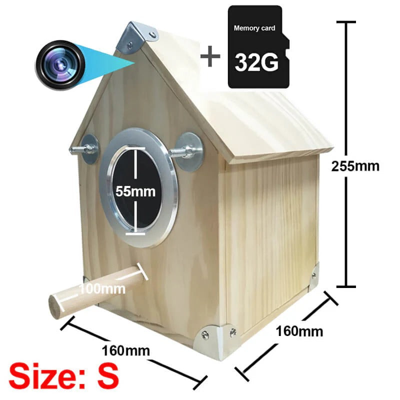 Bird Watching Nesting Feeder Nest Cam Box with Camera
