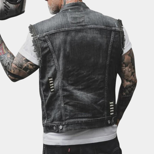 Retro Denim Vest For Men