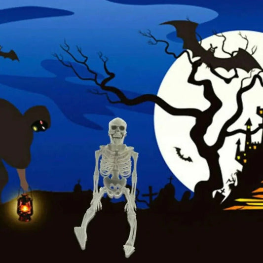 Poseable Skeleton - Creepy Halloween Skeleton Decorations