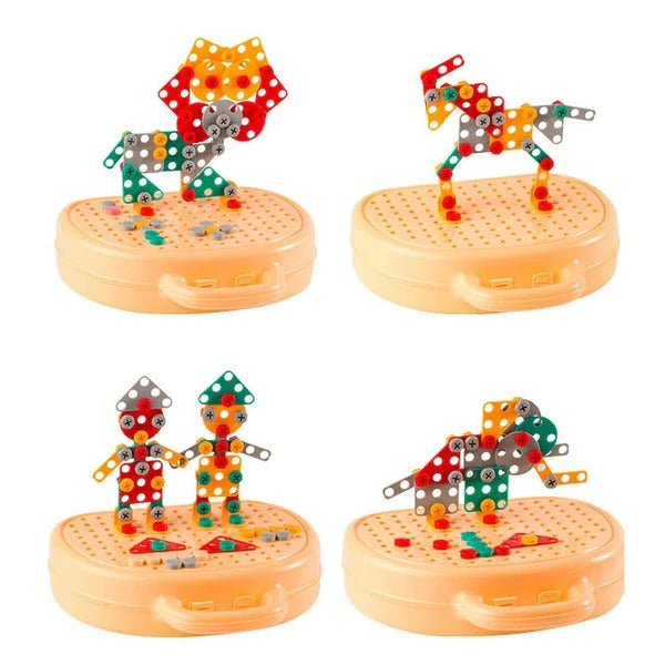 Children Electric Drill Puzzle Toolbox