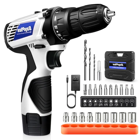 Heavy Duty Cordless Electric Automatic Screwdriver Drill