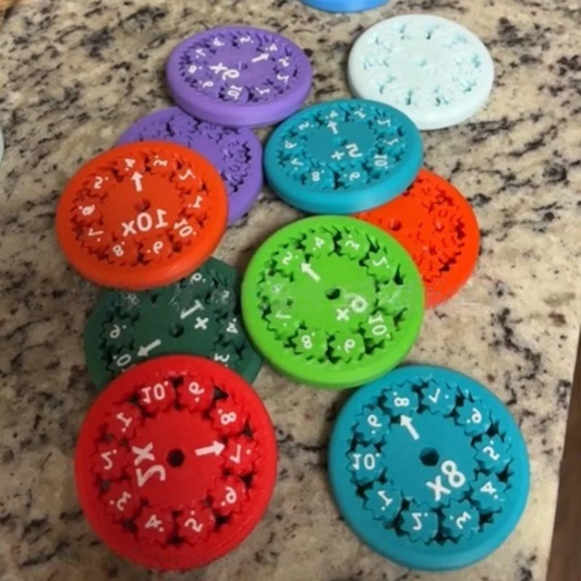 Math Facts Fidget Spinners