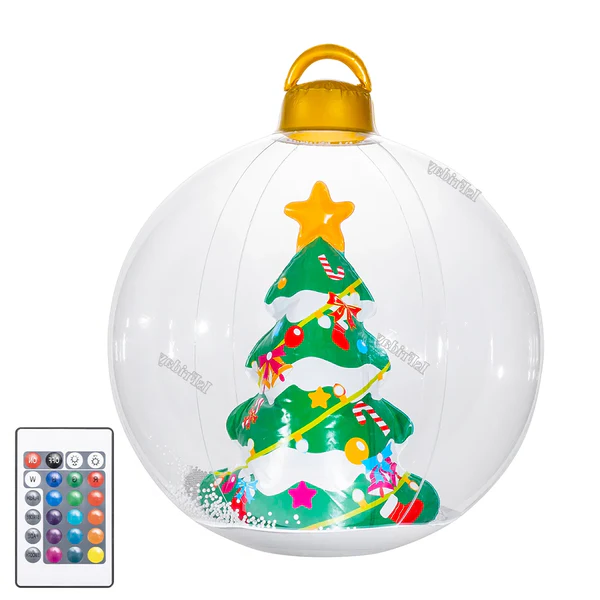 Inflatable Outdoor Christmas Ball With Lights (LED)