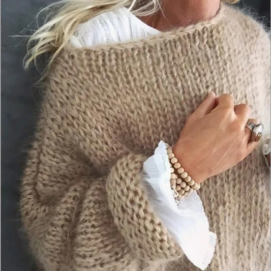Stylish knitted sweater