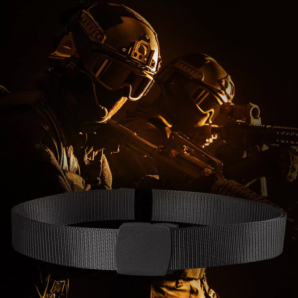 Mens Military Nylon Canvas Belts with Breathable Webiing