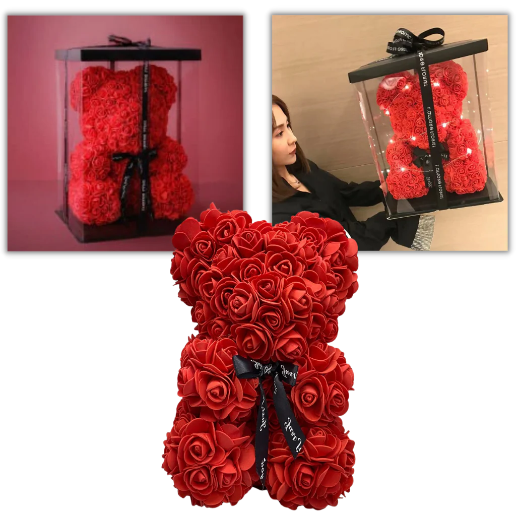 Roses teddy bear