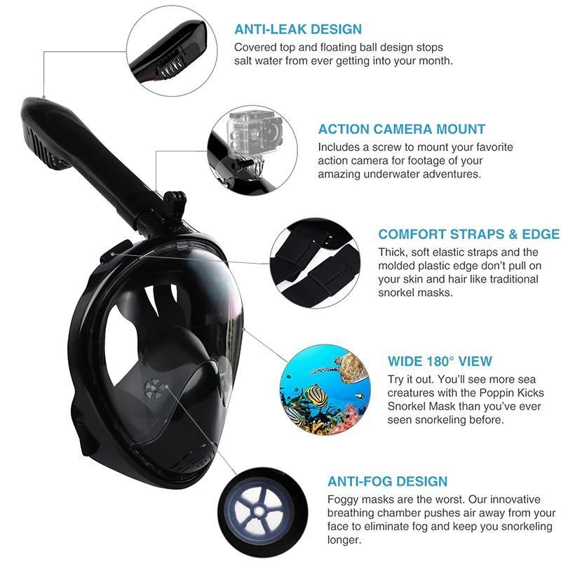 Full Face Anti Fog Underwater Scuba Diving Mask