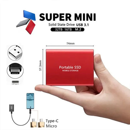 Ssd External Hard Disk Hard Drive 1TB