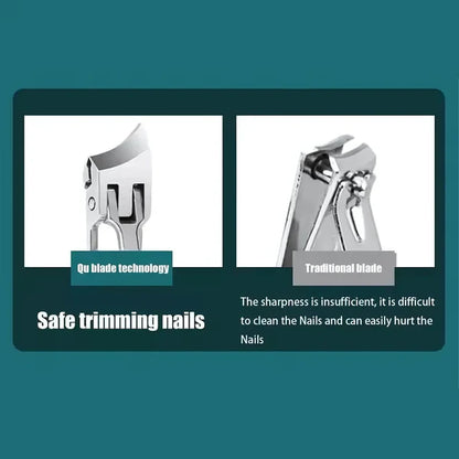 Wide Jaw Nail Clipper with Anti-Splash Design