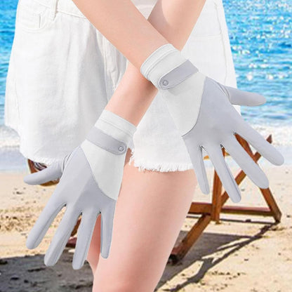 Womens Breathable UV Sun Protection Driving Gloves