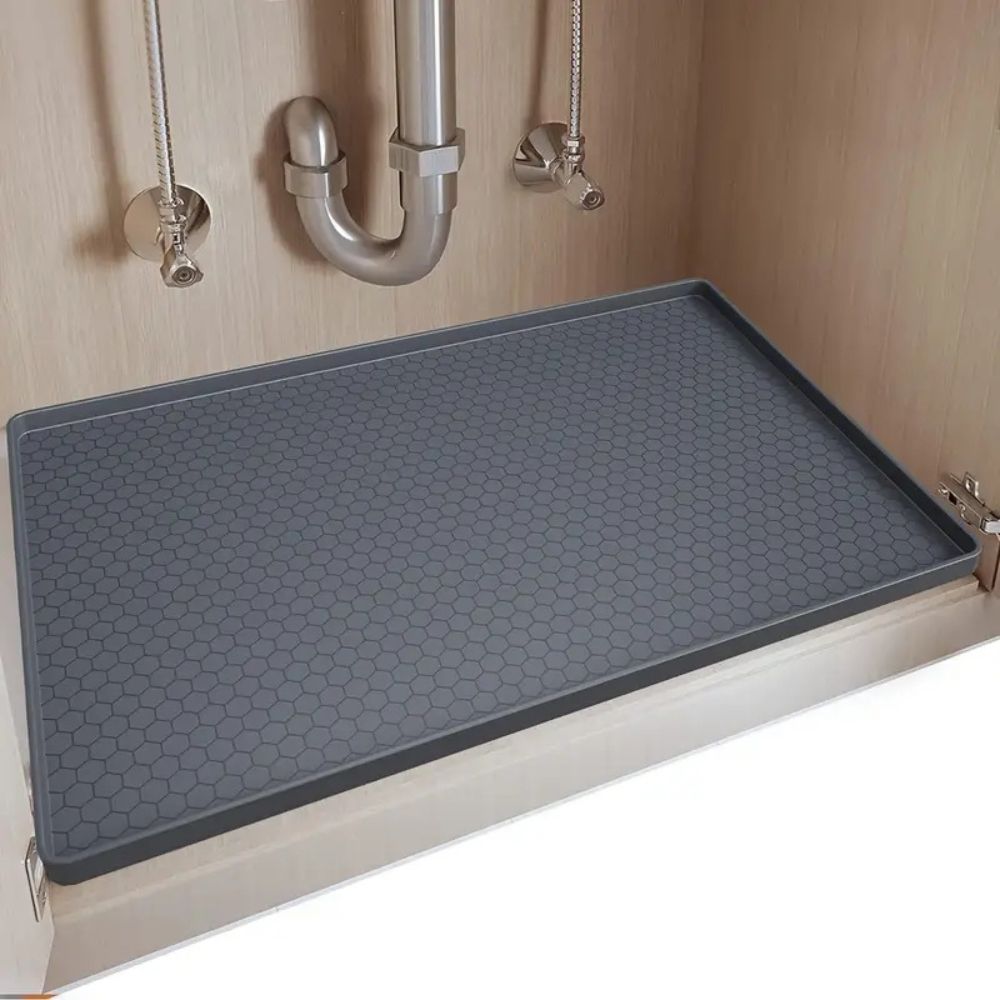 Large Under Kitchen Sink Mat Silicone Protective Liner