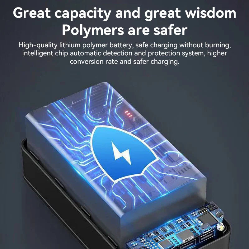 70000mAh Large Capacity Power Bank Mobile Phone Super Fast Charging Mobile Power Tablet Mobile Computer External Power Supply