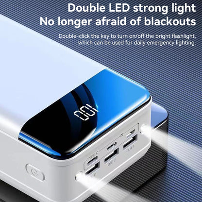 70000mAh Large Capacity Power Bank Mobile Phone Super Fast Charging Mobile Power Tablet Mobile Computer External Power Supply