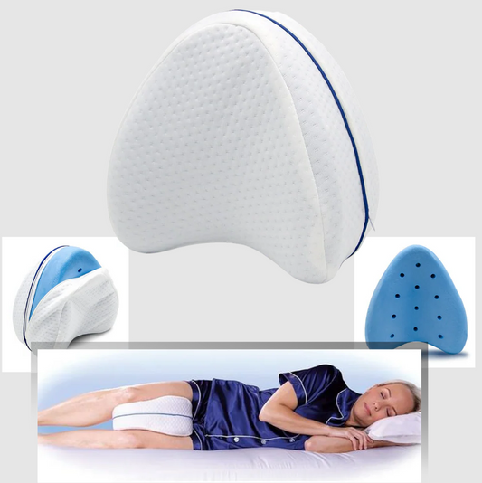 Orthopedic knee and leg pillow with memory foam