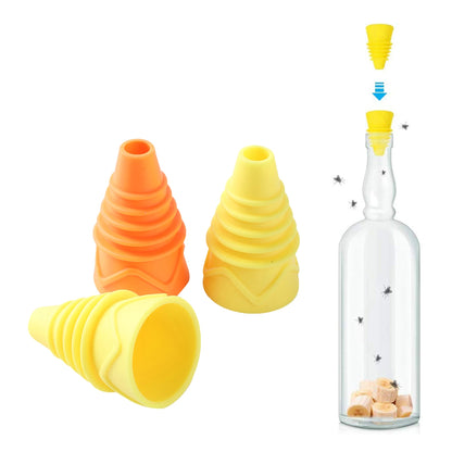 Reusable Silicone Fruit Fly Trap Funnel