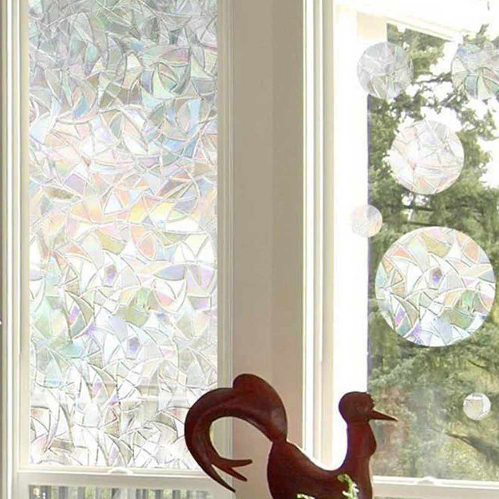 Decorative Rainbow Window Stained Glass Effect Privacy Film