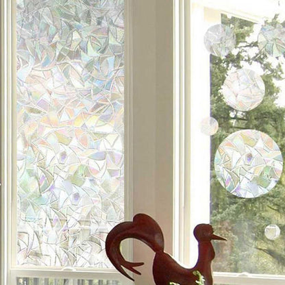 Decorative Rainbow Window Stained Glass Effect Privacy Film