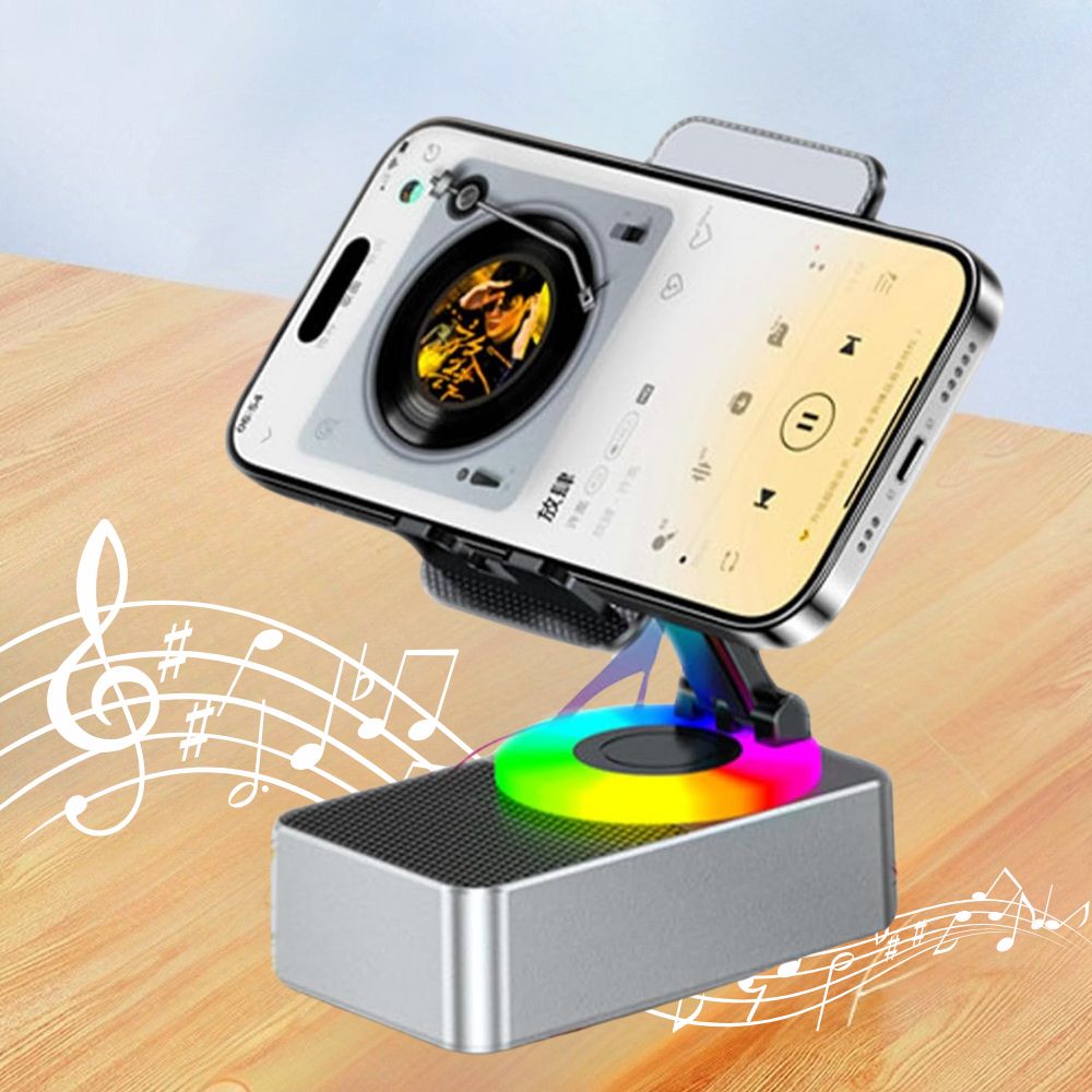 4-in-1 Phone Stand with Bluetooth Speaker