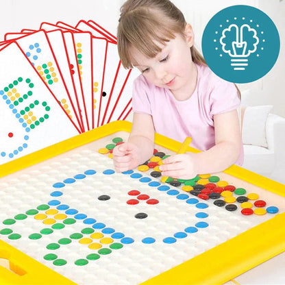 Large Magnetic Drawing Pad for Kids Montessori Magnetic Dots Board