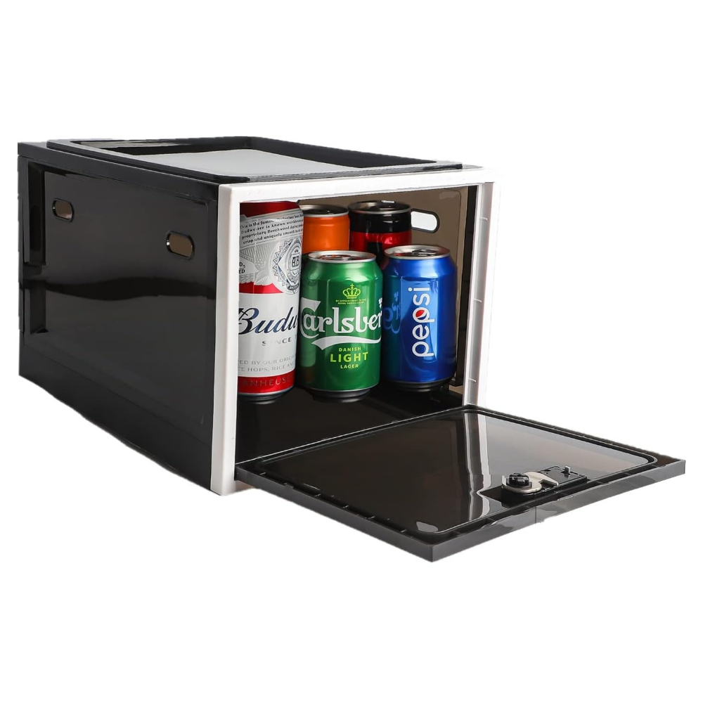 Heavy Duty Lockable Refrigerator Food Organizer Storage Bin