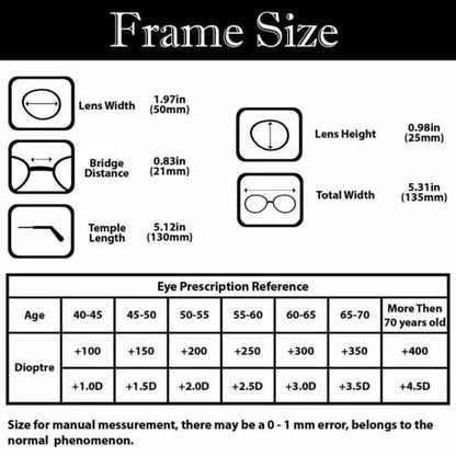 Folding Reading Glasses - Portable With Case