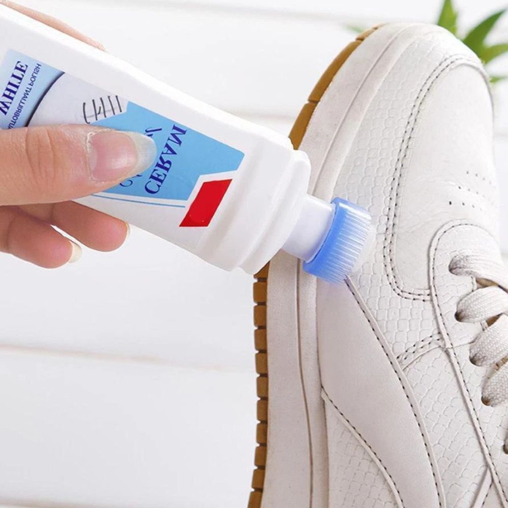 Deep Clean White Leather Shoe Canvas Sneaker Cleaner Polish