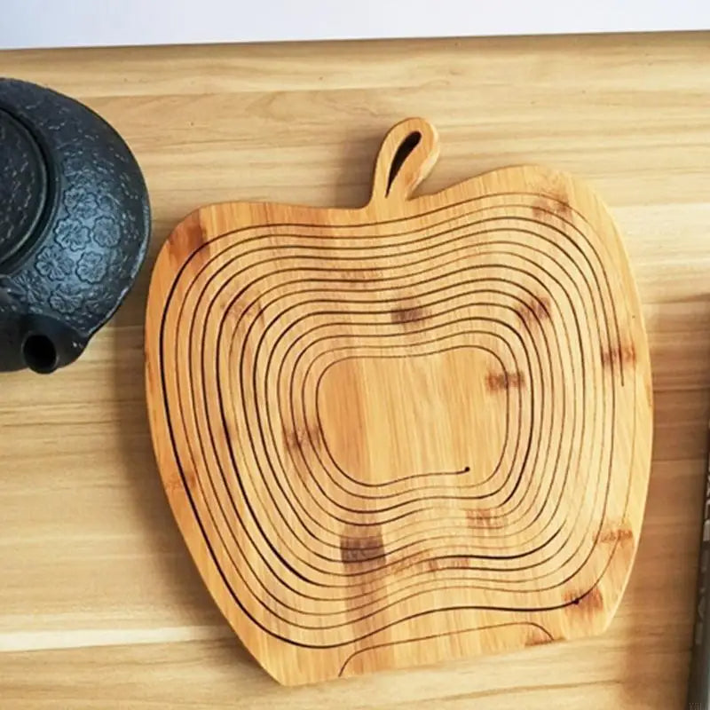 Bamboo Folding Fruit Basket & Cutting Board