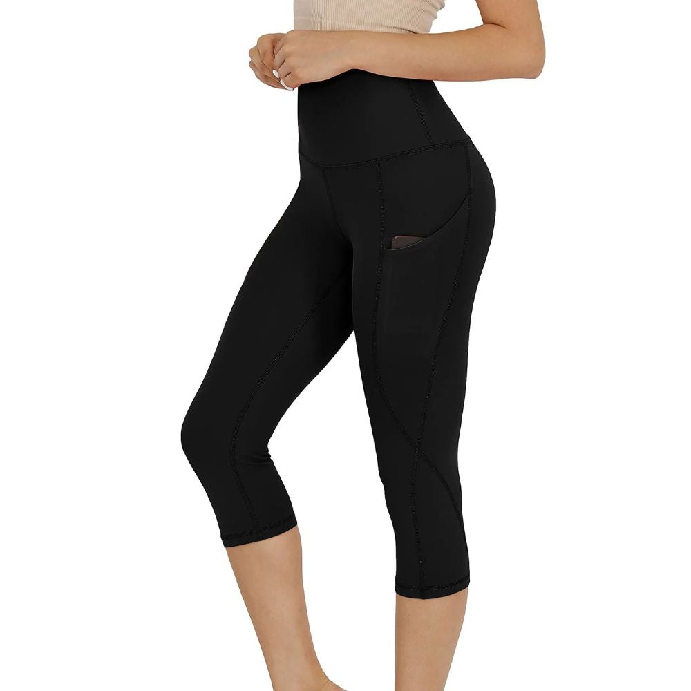 Ladies Capri Cotton Pants Leggings with Pockets