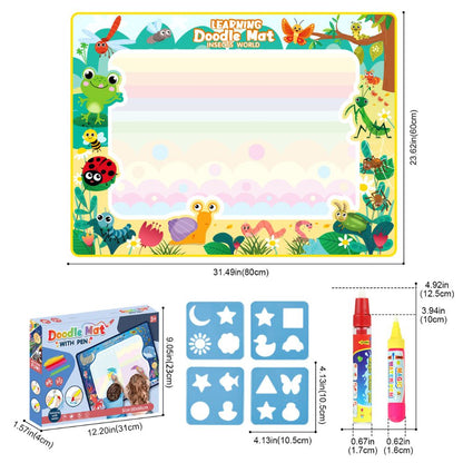 Magic Reusable Doodle Mat - No Mess Coloring Board for Kids