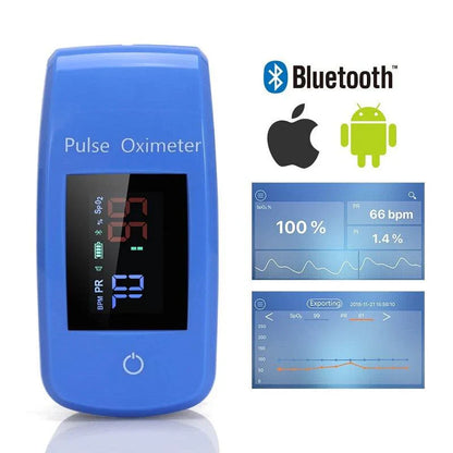 Finger Pulse Oximeter with Blood Pressure Monitoring for Accurate Health Tracking