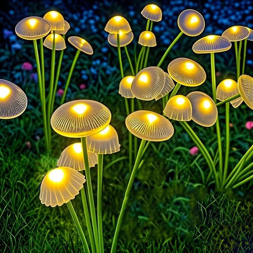 Solar Swaying Mushroom Garden Decor Lights