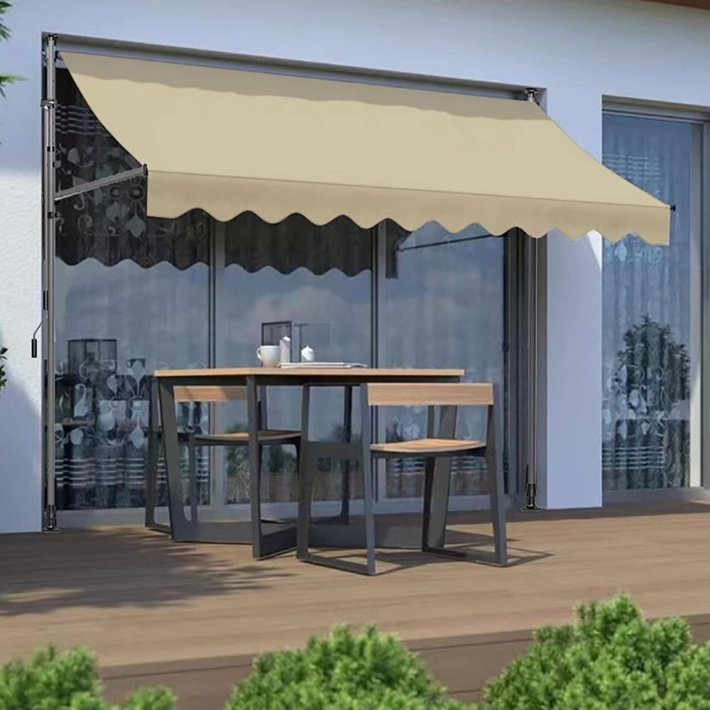 Outdoor No Drilling UV Protection Patio Sunshade Awning