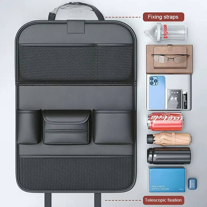 Car Back Seat Organizer With Tablet Holder