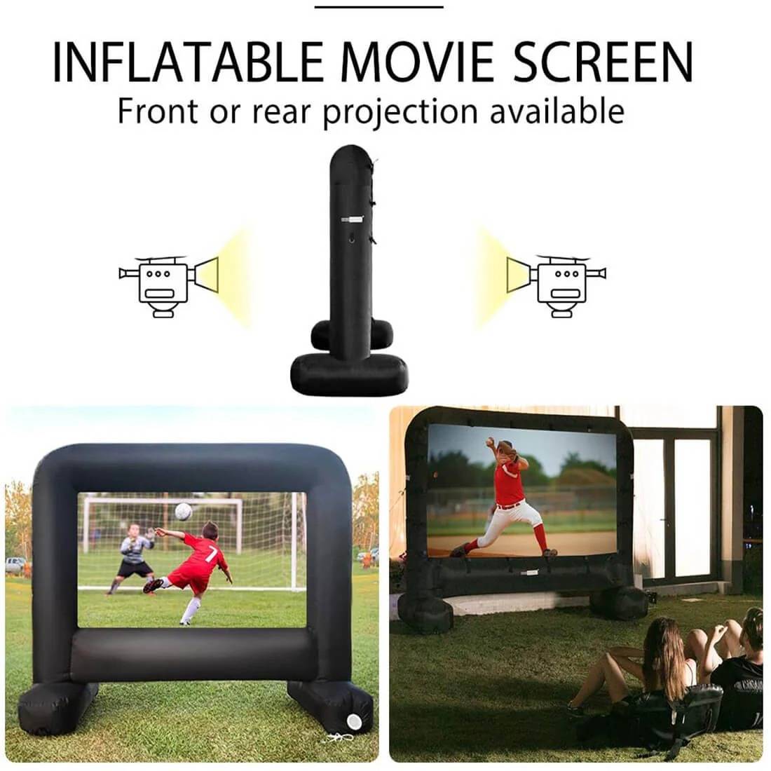 Outdoor Movie Screen And Projector
