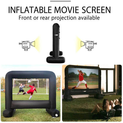 Outdoor Movie Screen And Projector