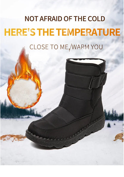 Women's waterproof, non-slip and warm snow boots