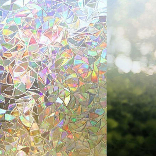 Decorative Rainbow Window Stained Glass Effect Privacy Film