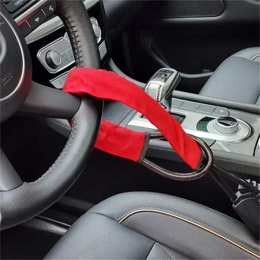 Universal Car Steering Wheel Lock with Seat Belt Security